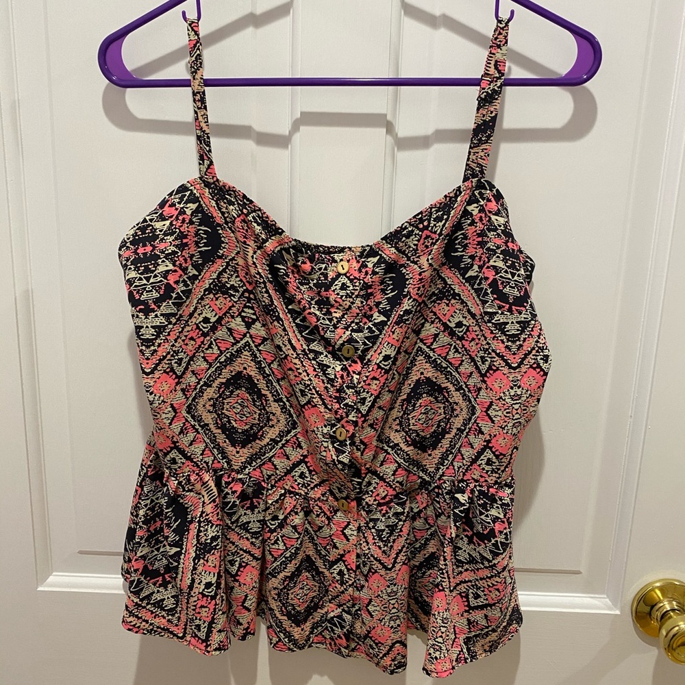 B Jewel Peplum Cami
